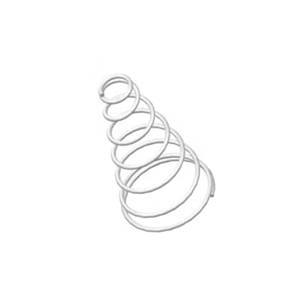 美国专供MW Components TA-2349CS - 0.88英寸高302/304不锈钢锥形弹簧