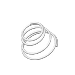 美国专供MW Components TA-7051SCS - 0.438英寸-0.72英寸外径，0.04英寸钢丝302/304不锈钢恒力锥形弹簧