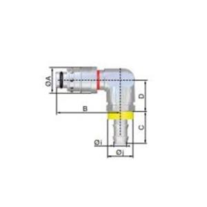 瑞士供应STAUBLI 自锁软管用90°角插头RPL12.6813/CN/RE快速接头