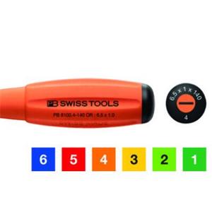 SWISS TOOIS对于开槽螺钉弹簧钢螺丝刀PB 8100 RB