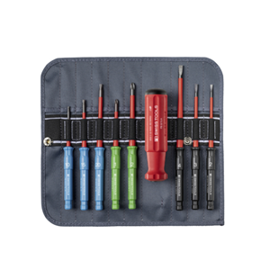 SWISS TOOIS用于一字、米字和 Torx® 螺丝Classic VDE Slim 螺丝刀套件PB 5218 SU