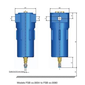 staubli能过滤微粒和油雾的亚微米过滤器FSB 01.0280