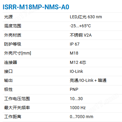 CONTRINEX基础智能反射板传感器