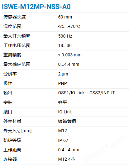 CONTRINEX智能基础型传感器